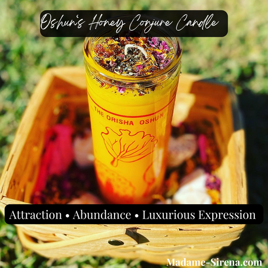 Madame’s “Honey Oshun” 7-Day Fixed Candle