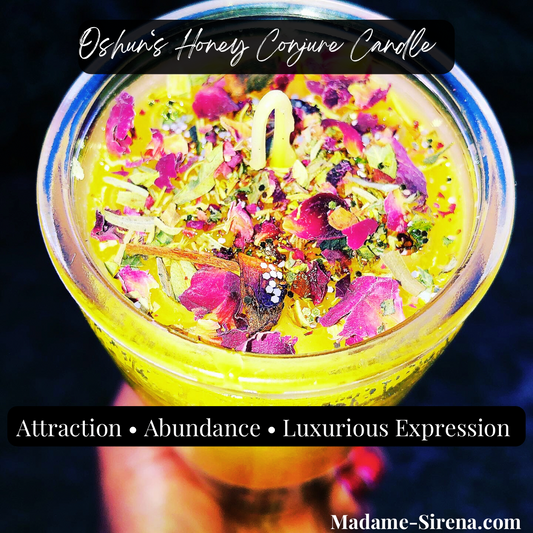 Madame’s “Honey Oshun” 7-Day Fixed Candle